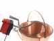 NuovaFac Cuoca Automatica - Smooth Copper Electric Polenta Pot with 9L Round Base - 24W