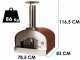 Seven Italy Persefone Rosso - Wood-Fired Oven 