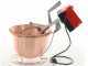 NuovaFac Cuoca Automatica -  Smooth Copper Electric Polenta Pot with 4L Round Base - 24W