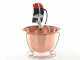 NuovaFac Cuoca Automatica -  Smooth Copper Electric Polenta Pot with 4L Round Base - 24W