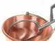 NuovaFac Cuoca Automatica -  Smooth Copper Electric Polenta Pot with 4L Round Base - 24W