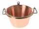 NuovaFac Cuoca Automatica - Hammered Copper Electric Induction Pot for Polenta, 4 L Flat Base - 5W