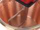NuovaFac Cuoca Automatica - Hammered Copper Electric Induction Pot for Polenta, 4 L Flat Base - 5W