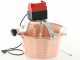 NuovaFac Cuoca Automatica - Hammered Copper Electric Pot for Polenta with Flat Base 14 L - 30W