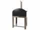 Seven Italy Eros Antracite - Outdoor Wood-fired Oven with Cart