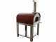 Seven Italy Ade Rosso - Outdoor Wood-fired Oven with Cart