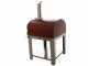 Seven Italy Ade Rosso - Outdoor Wood-fired Oven with Cart