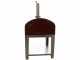 Seven Italy Ade Rosso - Outdoor Wood-fired Oven with Cart