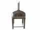 Seven Italy Ade Rosso - Outdoor Wood-fired Oven with Cart