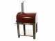 Seven Italy Ade Rosso - Outdoor Wood-fired Oven with Cart