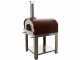 Seven Italy Ade Rosso - Outdoor Wood-fired Oven with Cart