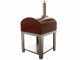 Seven Italy Ade Rosso - Outdoor Wood-fired Oven with Cart