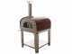 Seven Italy Ade Rosso - Outdoor Wood-fired Oven with Cart
