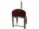 Seven Italy Ade Rosso - Outdoor Wood-fired Oven with Cart