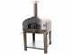 Seven Italy Ade Rosso - Outdoor Wood-fired Oven with Cart