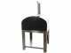 Seven Italy Ade Antracite - Outdoor Wood-fired Oven with Cart