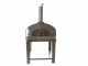 Seven Italy Ade Antracite - Outdoor Wood-fired Oven with Cart