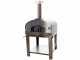 Seven Italy Ade Antracite - Outdoor Wood-fired Oven with Cart