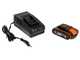 Worx WG908E - Pruner - Multifunctional cordless pole-mounted hedge trimmer - 20V 2Ah battery