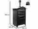Rossofuoco Sedicinoni 80 Black- Outdoor Wood-fired Oven 