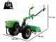Lampacrescia MGM Volpino DF - Petrol Two-Wheel Tractor - Loncin G270F - 10HP