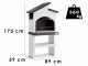 Palazzetti Vieste Masonry Wood-fired and Charcoal Barbecue