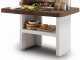 Palazzetti Brest 3 Masonry Wood-fired and Charcoal Barbecue