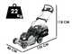 PROMO EGO LM1701E Battery-powered Lawn Mower - 56 V 2.5Ah - 42 cm Cutting Width