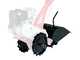 32 cm Milling Cutter kit + torque of iron wheels 350x50 mm specific for two wheel tractors