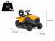 Stiga Tornado 398 lawn tractor with side discharge