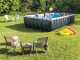 Intex Ultra XTR Frame 26368NP - Above-Ground Pool + Volleyball Net and Cleaning Kit
