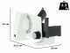 GRAEF SKS100 White - Meat Slicer with 170 mm blade