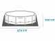 Intex Prisma Frame Greywood 26742NP - &Oslash;457x122 cm - Round Pool
