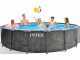 Intex Prisma Frame Greywood 26742NP - Round Pool