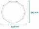 Intex Prisma Frame Greywood 26744NP - &Oslash;549x122 cm - Round Pool