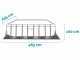 Intex Prisma Frame Chevron 26780NP - Above-Ground Pool + 45 W Filter Pump and Ladder