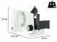 GRAEF SKS 100 TWIN White - Meat Slicer with 170 mm blade