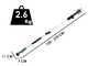 GreenBay TOPCUT 40 Electric Pruning Shears on Extension Pole - 2x 21 V 4Ah Batteries - 40mm Cutting diameter