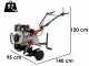Barbieri B/100NT KD - 6 HP Diesel Garden Tiller - Kama KD70 296cc Engine