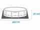 Intex Metal Frame 28202NP - Round Pool + 30 W Filter Pump
