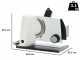 GRAEF SKS 110 TWIN White - Meat Slicer with 170 mm blade - 2 blades supplied
