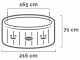 Intex Round Greywood Deluxe 28442EX - Hot Tub Spa Pool