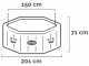 Intex Octagonal Jet &amp; Bubble Deluxe 28458EX - Hot Tub Spa Pool