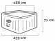 Intex Square Chevron Deluxe 28472EX - Hot Tub Spa Pool