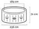 Intex Round Bubble Massage 28412NP - &Oslash;236x71 cm - Hot Tub Spa Pool