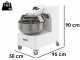 AgriEuro Top-Line IMF25 - Heavy-Duty Fork Dough Mixer - Single-Phase