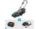 Gardena PowerMax 37/36V P4A Battery-Powered Electric Lawn Mower - 36V/ 4ah - 37 cm