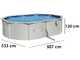 Bestway Hydrium 56586 - 500x360x120 cm - Oval Pool