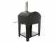 Rossofuoco Nonna Luisa Nero - Outdoor Wood-Fired Oven with Cart