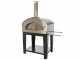 Rossofuoco Nonna Luisa Nero - Outdoor Wood-Fired Oven with Cart